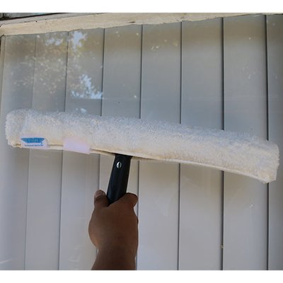 Window cleaning applicator washer