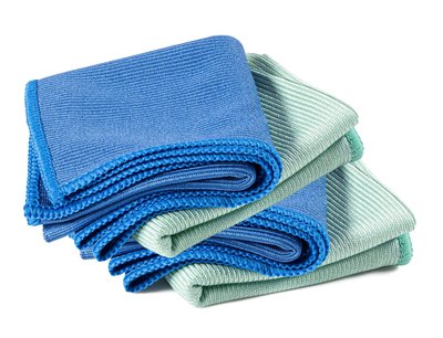 Microfibre cloths for window cleaning
